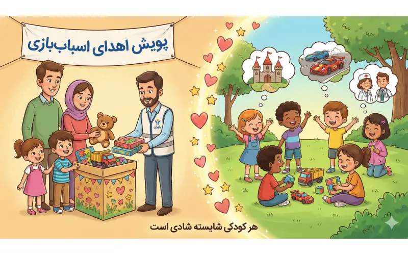 اهدای اسباب‌ بازی دست دوم