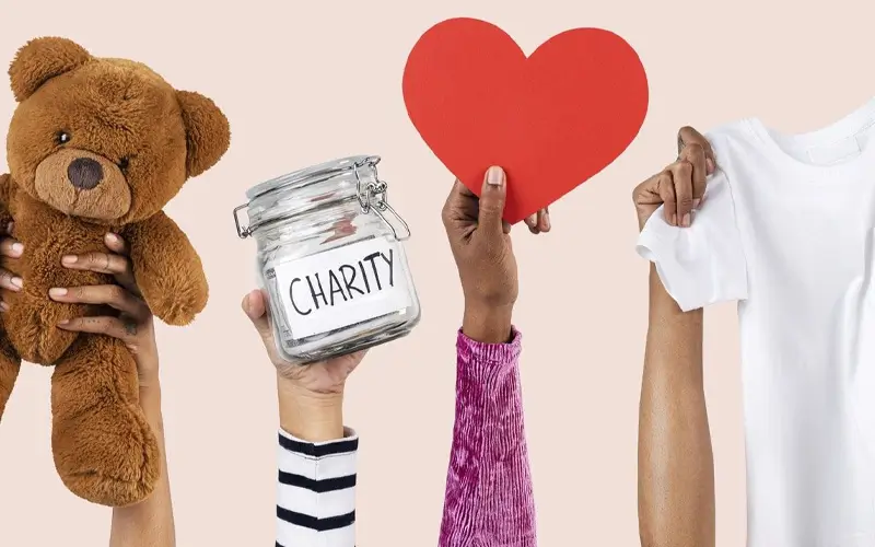 اهدای لوازم منزل به خیریه